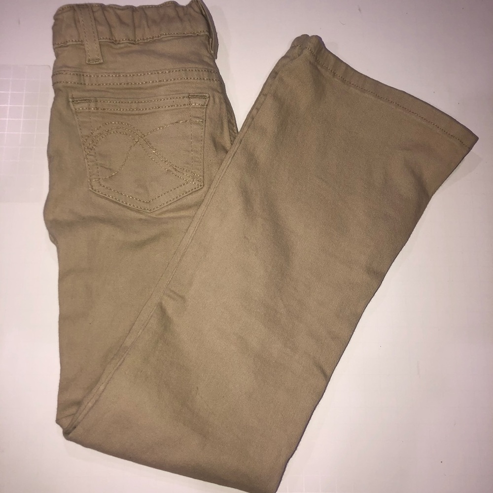 NWOT Girls Sonoma Bootcut Tan Jeans Size 7 - Picture 2 of 3